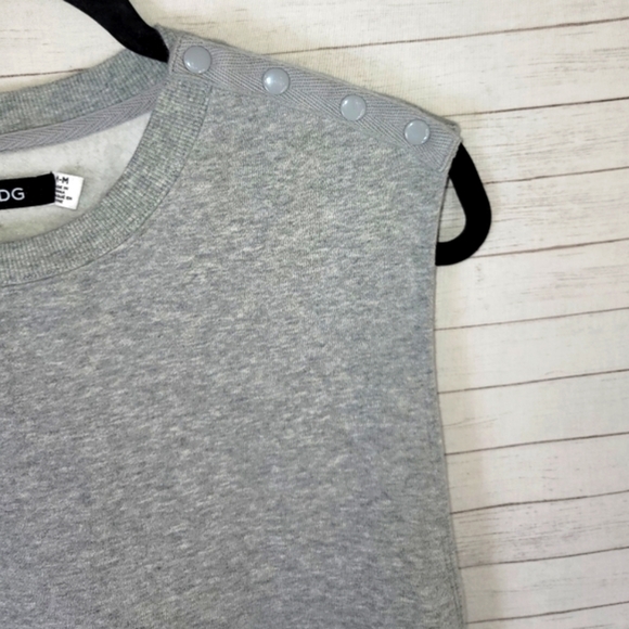 Urban Outfitters BDG Bubbalicious Grey Muscle Sweatshirt Romper, sz Medium - Picture 6 of 12